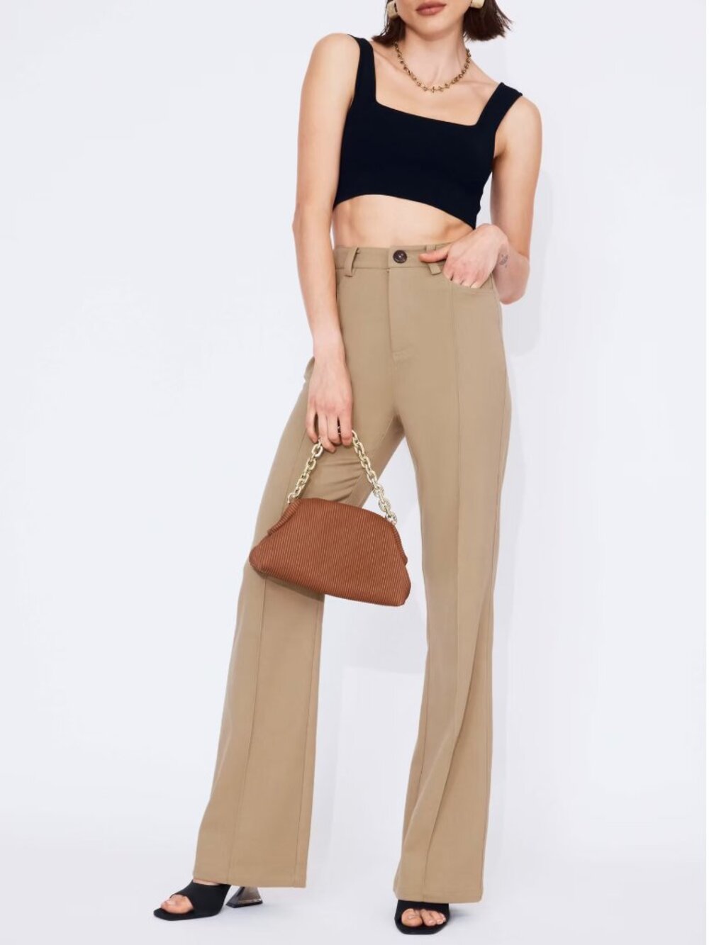 Beige classy pants